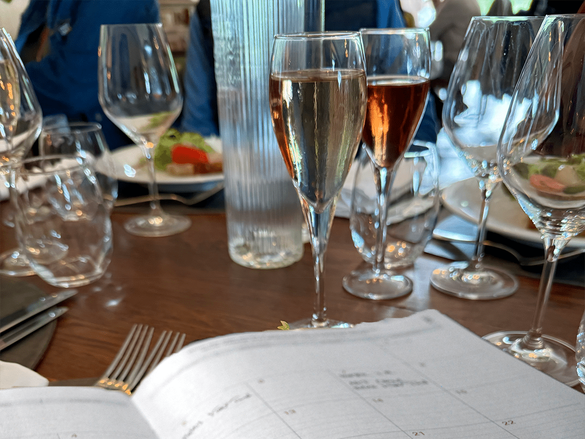 calendar on a festive table