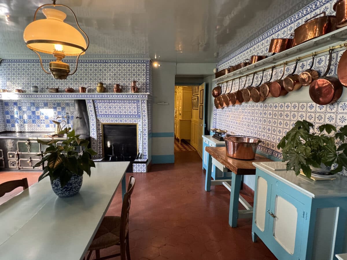 Photo of Monet's kitchen