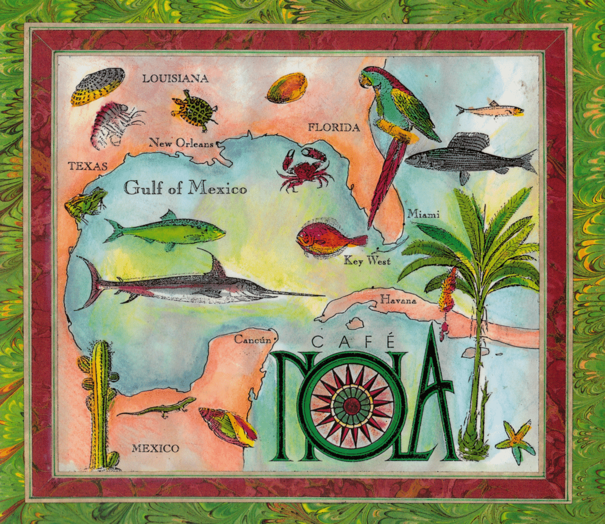 Café Nola Menu Cover