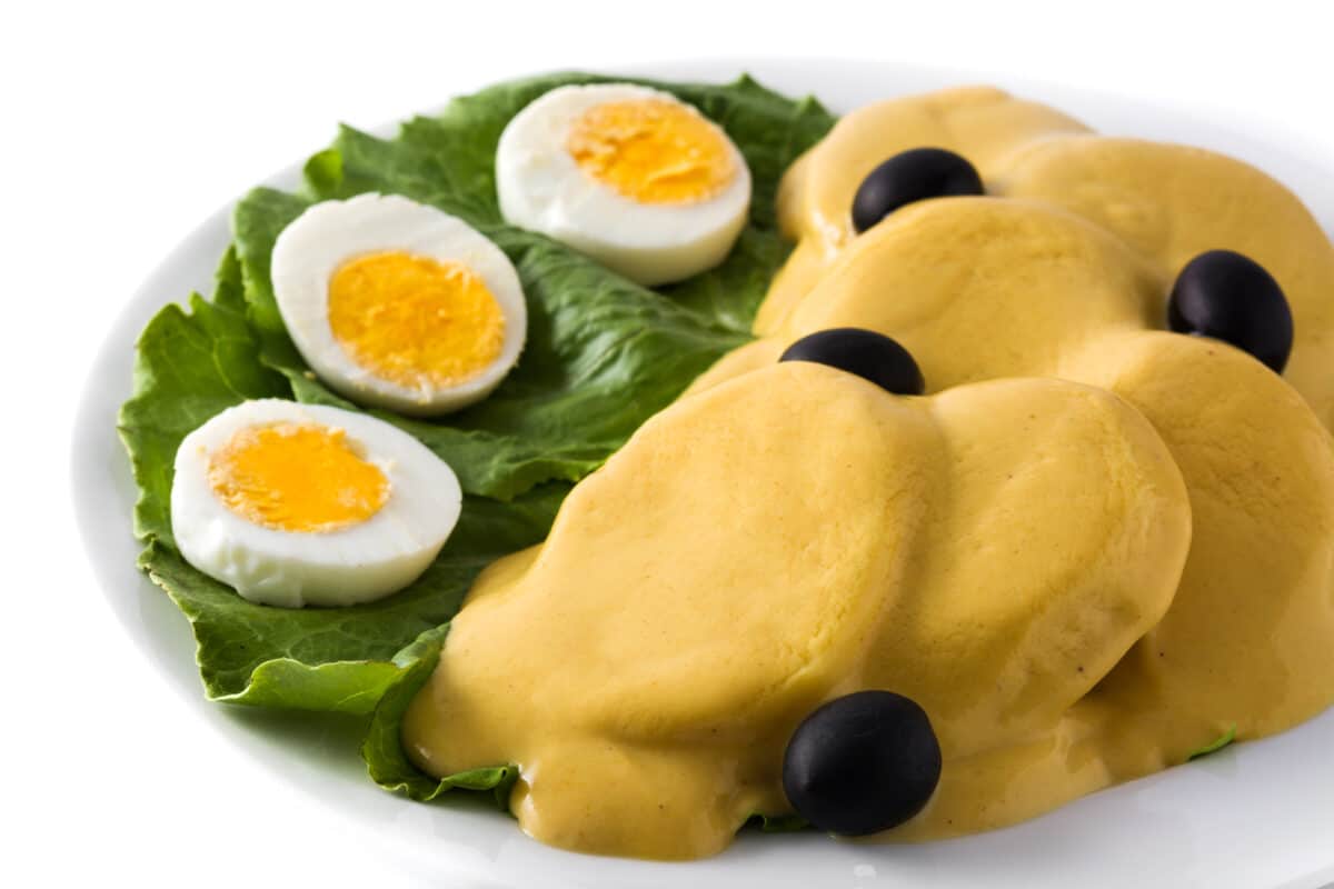 Peruvian papa a la huancaina