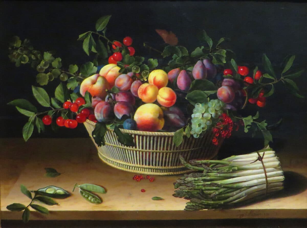 Still life with asparagus