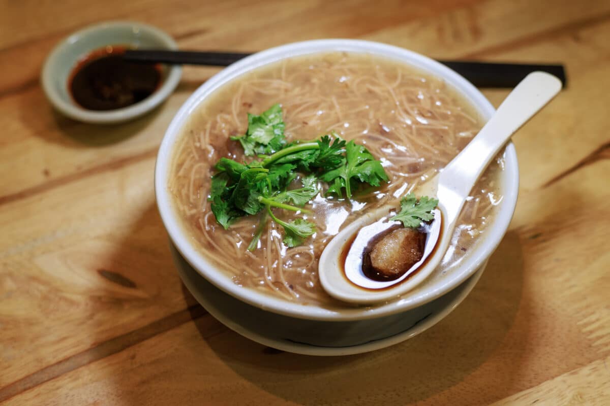 Taiwanese soup and black vinegar