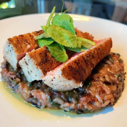 Brown rice risotto