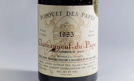 bottle of 1985 Bosquet Des Papes