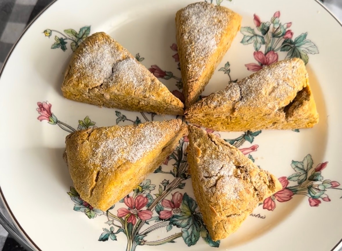 Completed pumpkin scones