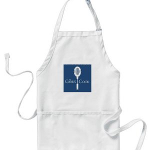 White apron with 