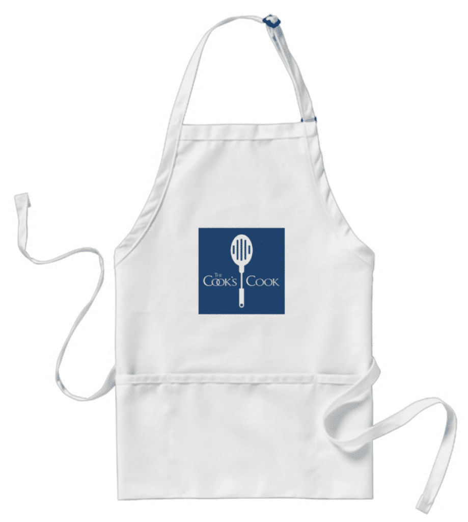 White apron with 