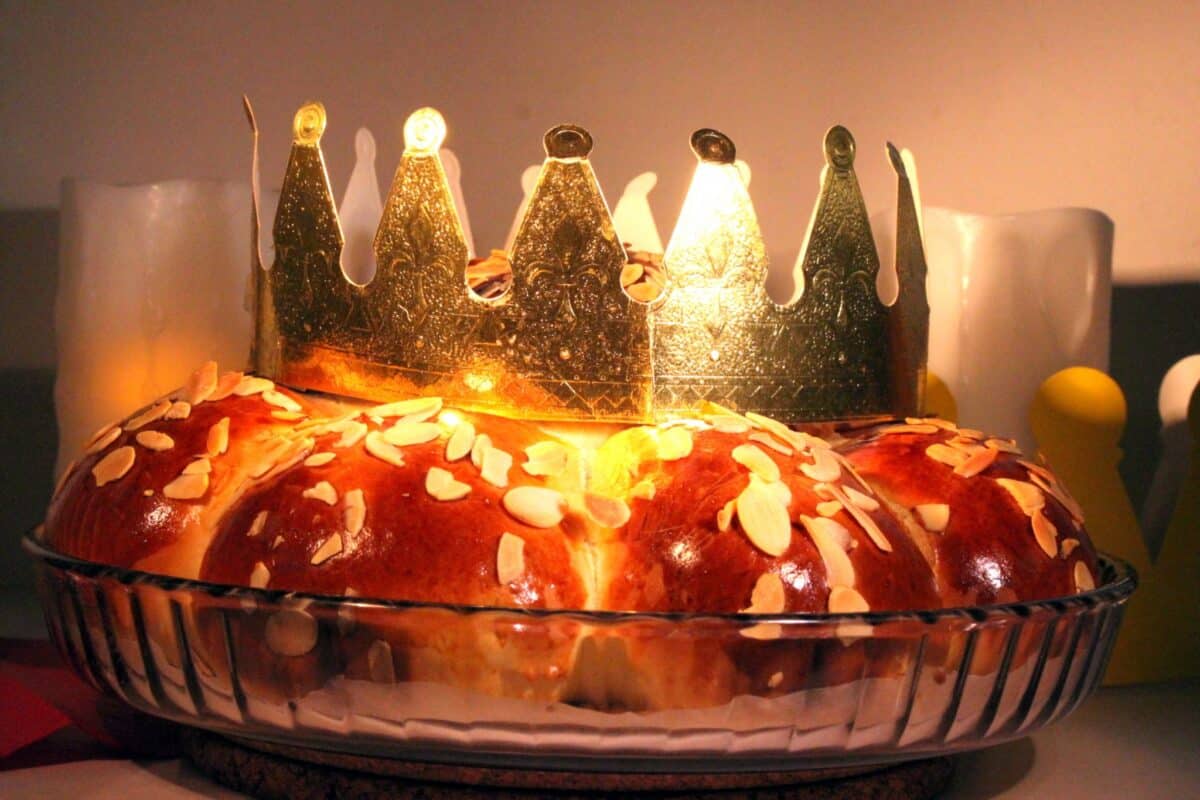 Swiss King Cake in evening light