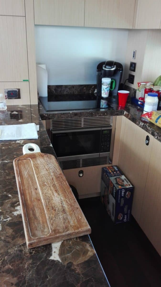 Galley kitchen on a yacht