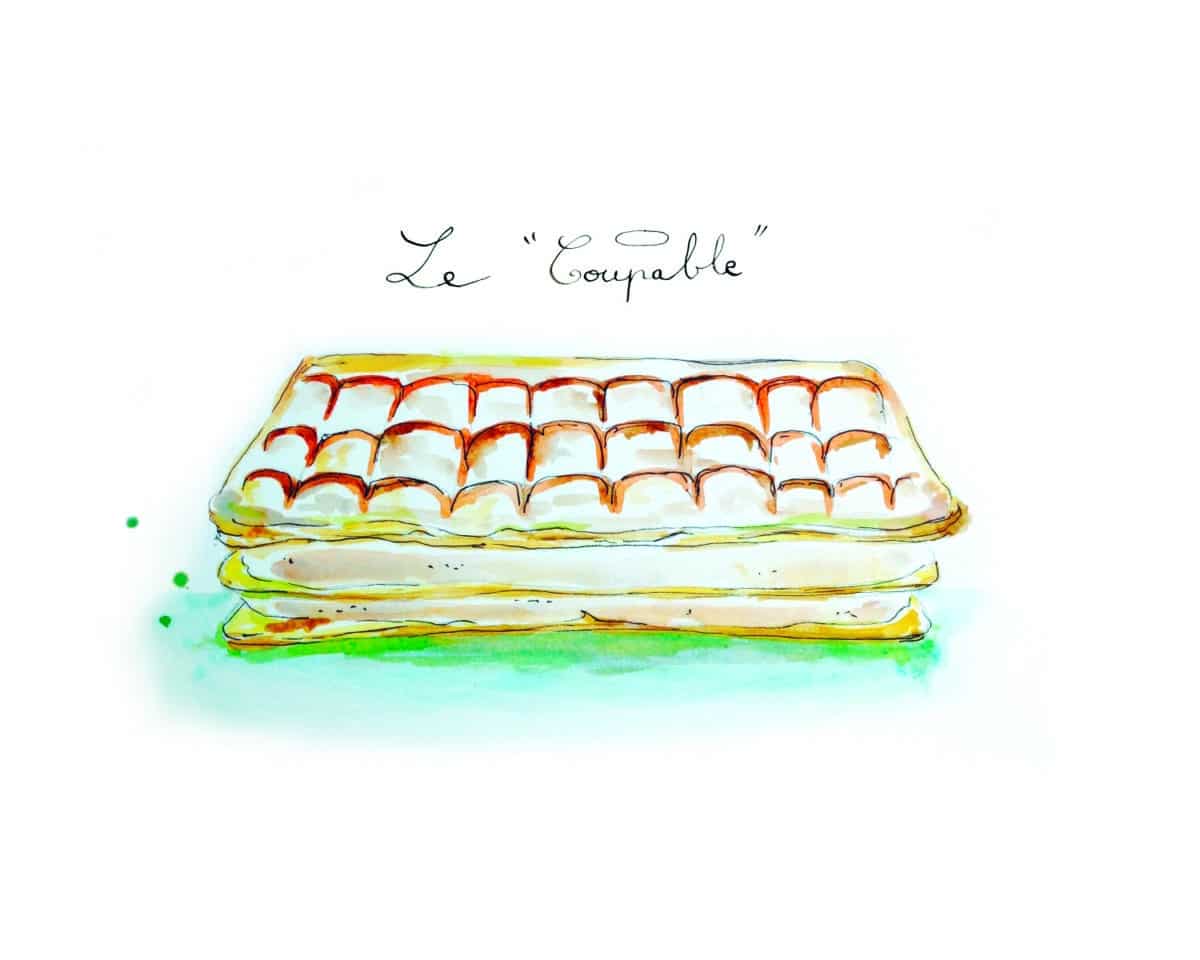 Glowing artistic representation of "Le Coupable".