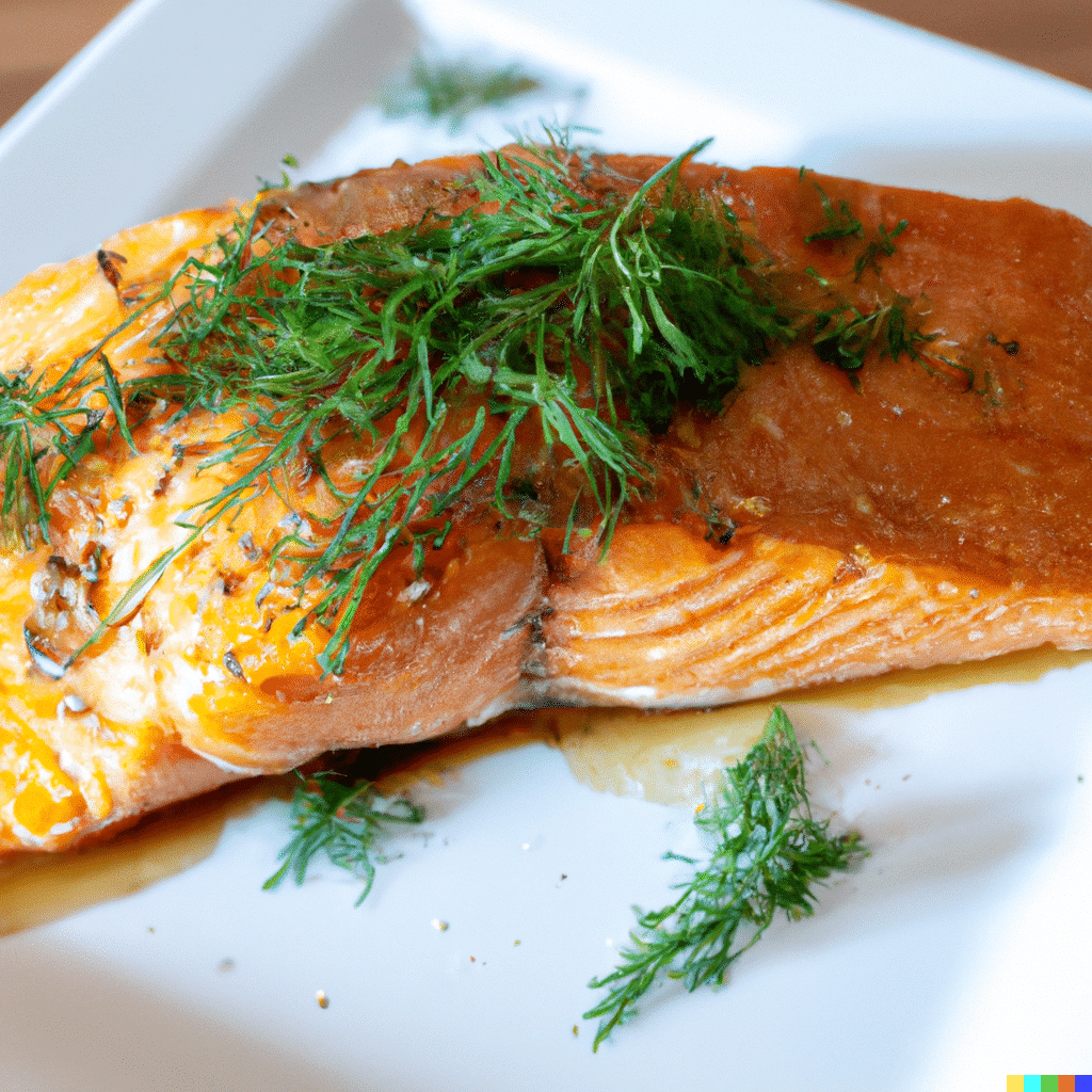 maple glazed salmon