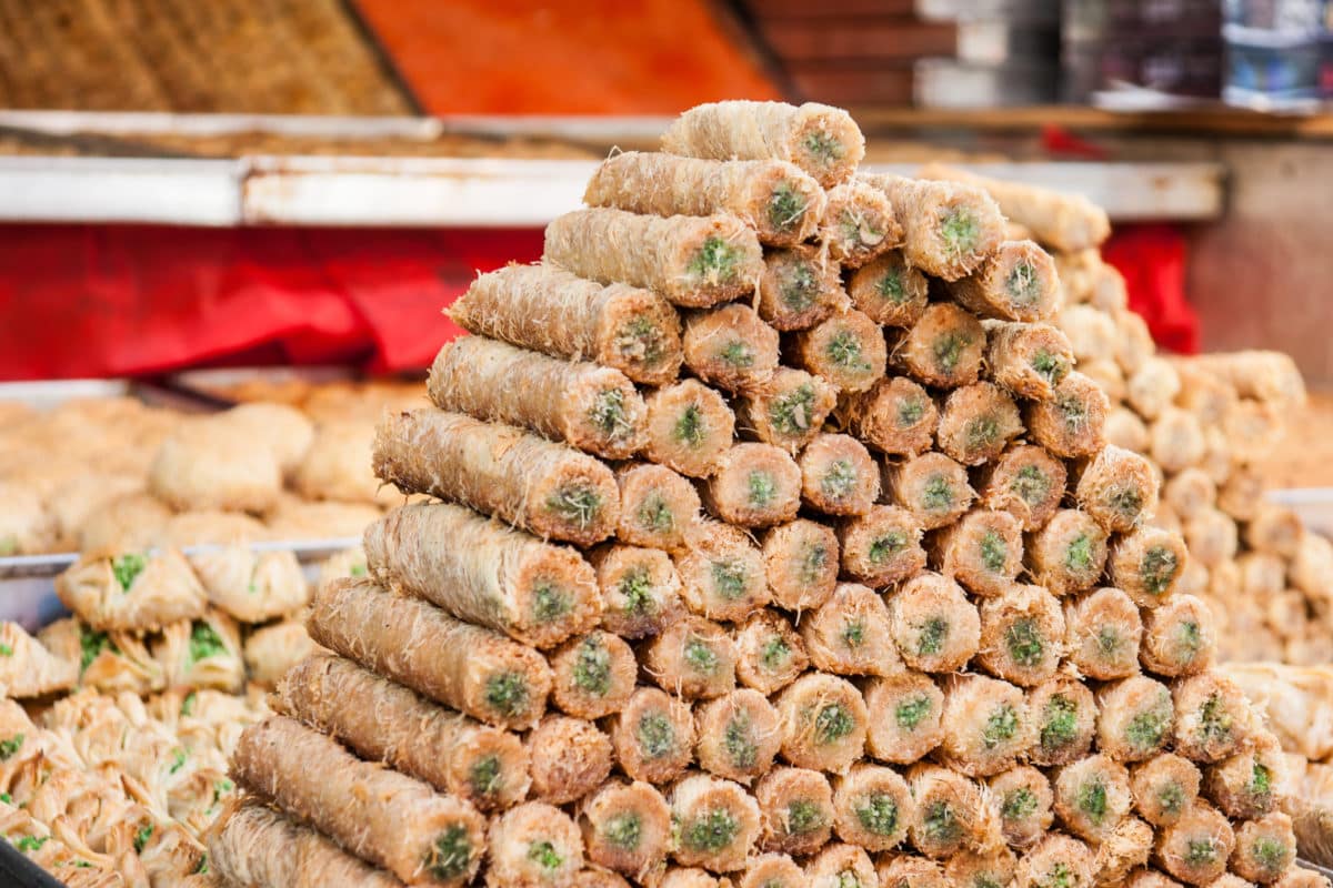 stack of oriental sweets