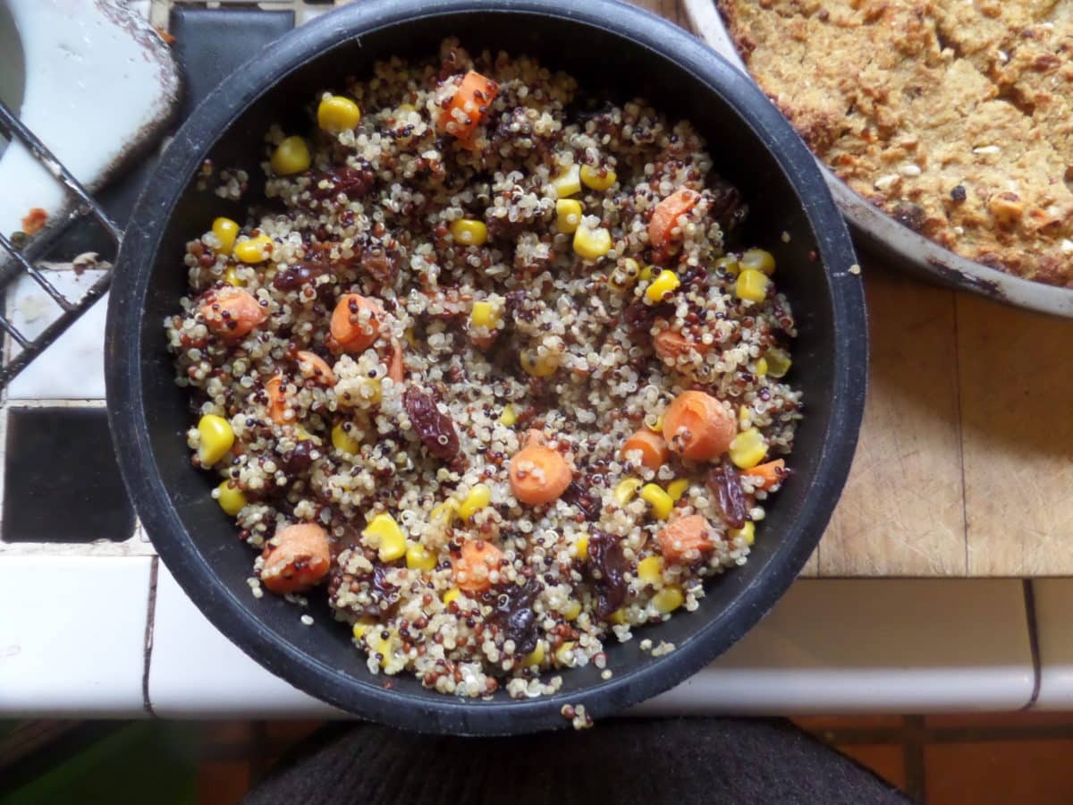 Nutritious quinoa dish with vegetables