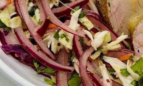 red onion slaw