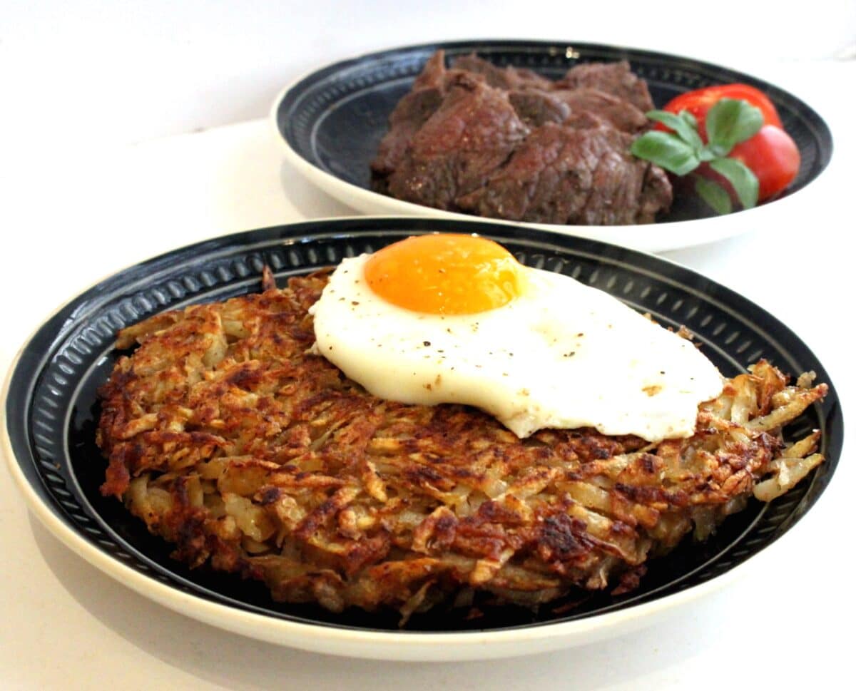 Swiss Roesti with a fried egg
