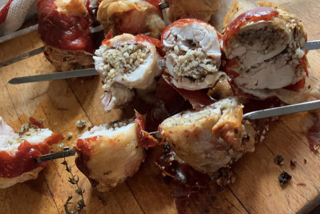 Skewers of Sicilian Chicken