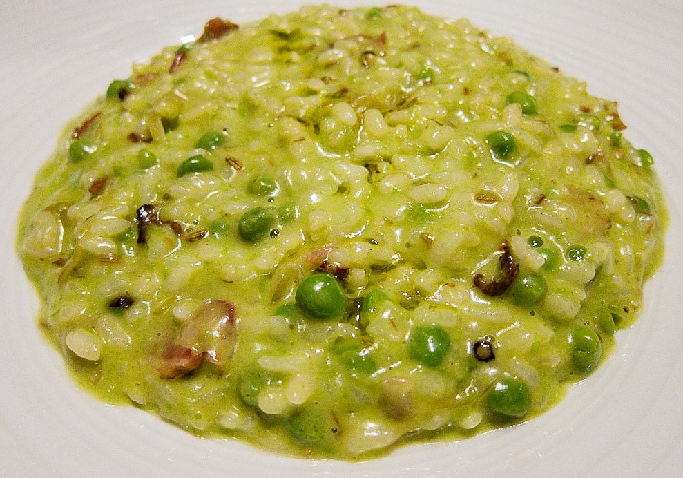 Risi e bisi, the favored risotto in Venice