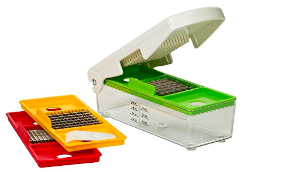 Close-up of Vidalia Chop Wizard Pro vegetable slicer