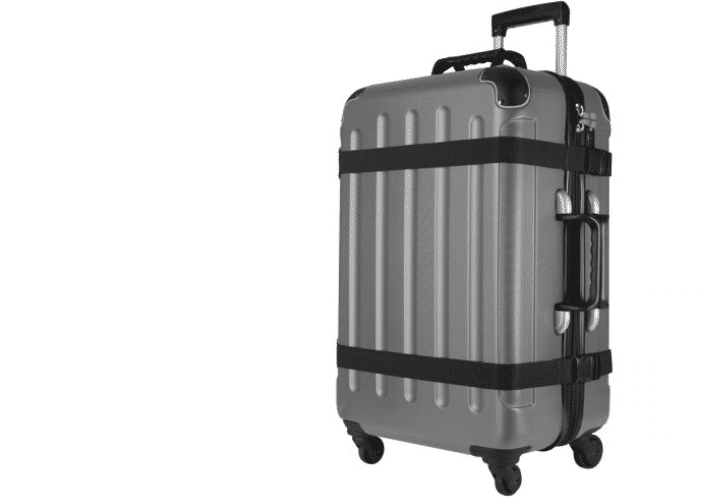 A sturdy silver VinGardeValise wine suitcase designed to securely transport wine bottles.
