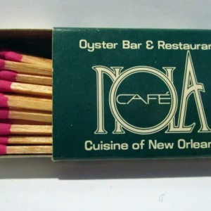 Vintage Cafe Nola matchbox on Ebay